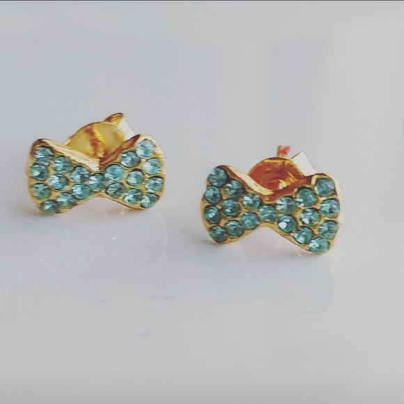 Alquimia Jewelry - BOW PAVED DIAMOND STUD EARRINGS